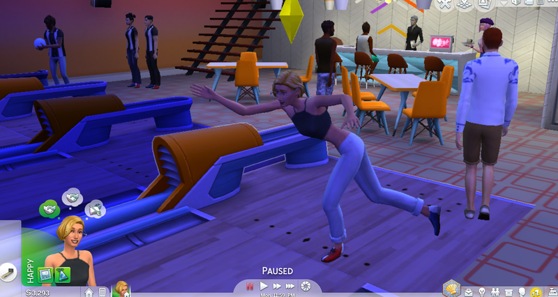 Everything except the stairs in this picture is from Bowling Night Stuff. I’m obsessed.